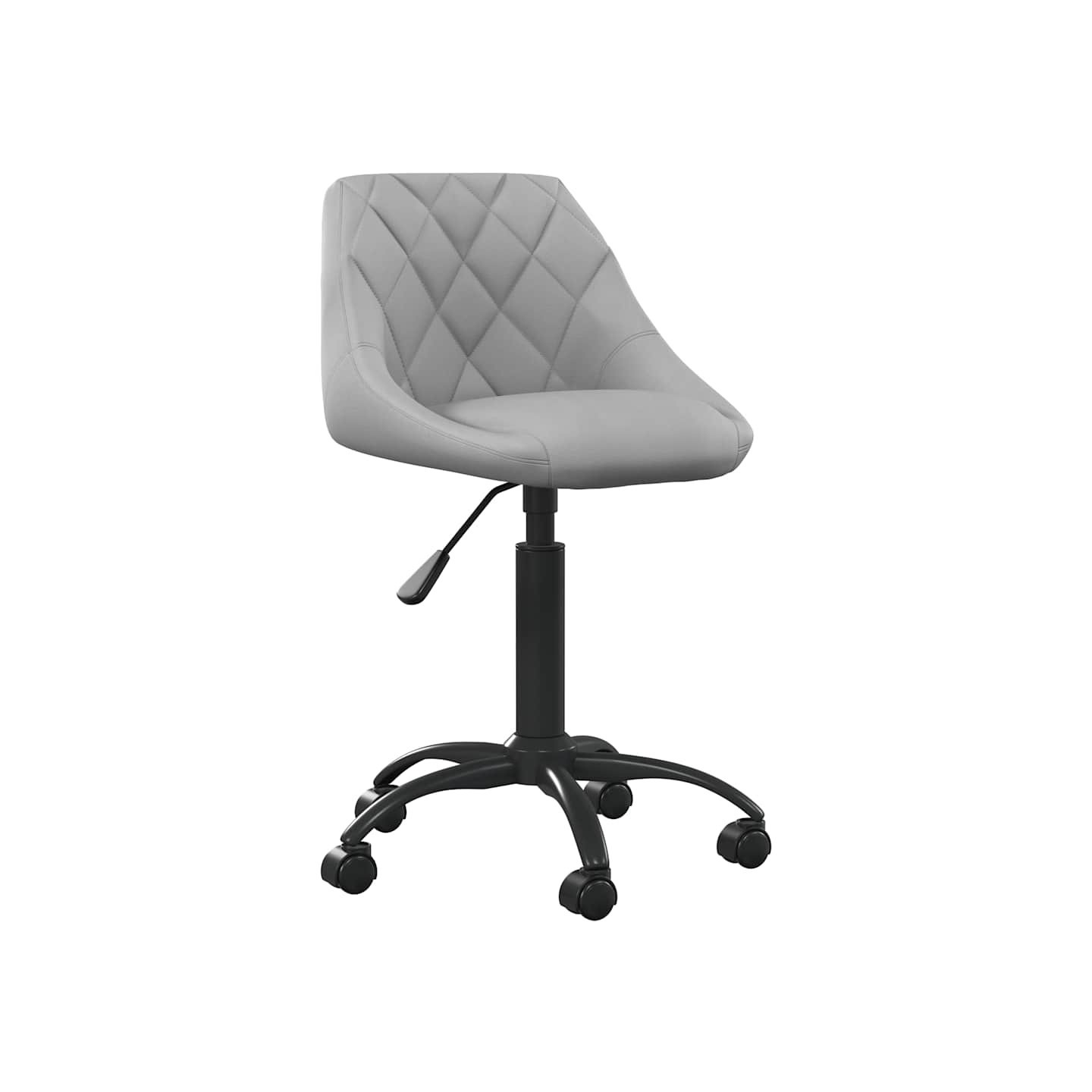 Chaise de bureau Gris clair Velours