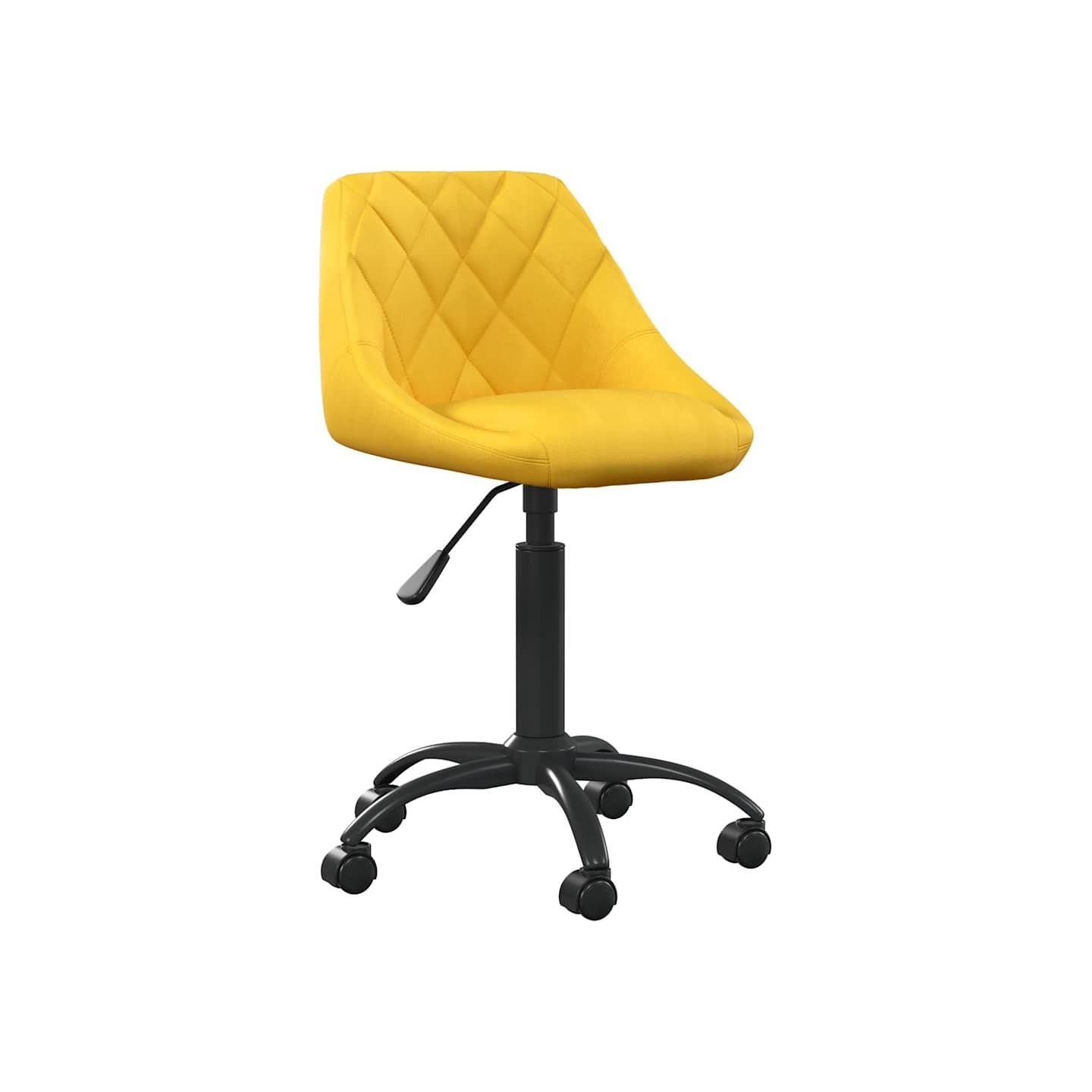 Chaise de bureau Jaune moutarde Velours