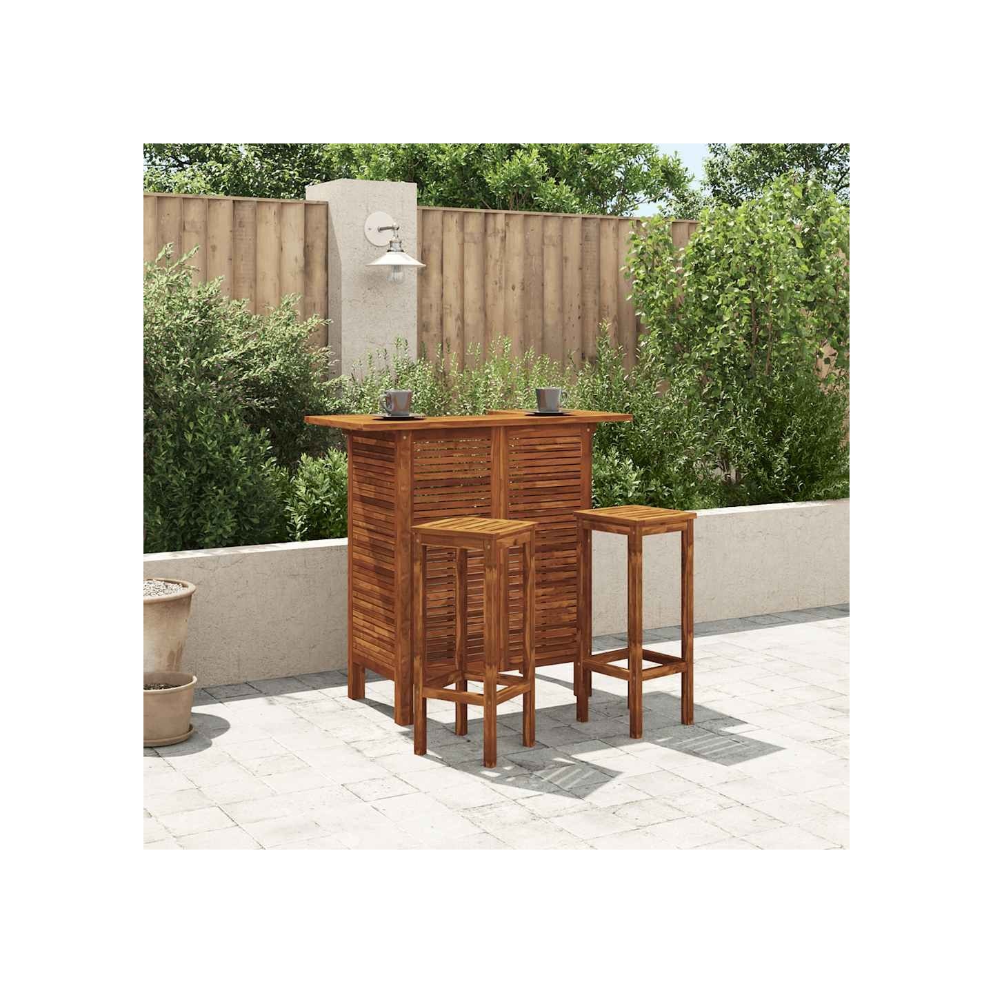 Table de bar 110 x 50 x 105 cm Bois d'acacia massif