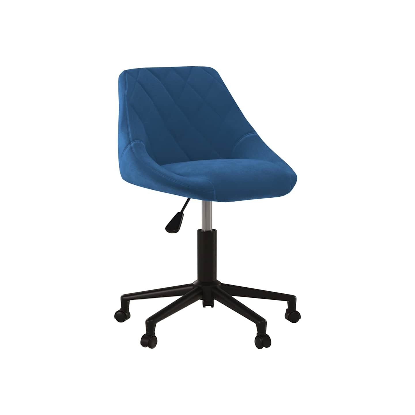 Chaise pivotante de salle à manger Bleu Velours