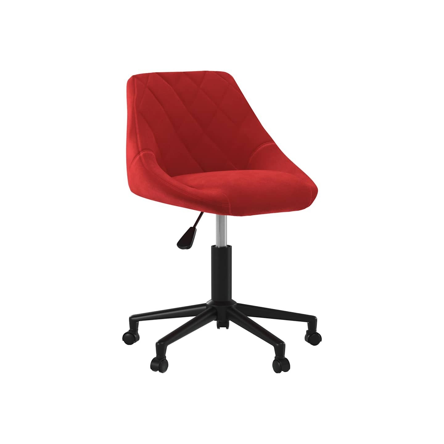 Chaise pivotante de salle à manger Rouge bordeaux Velours