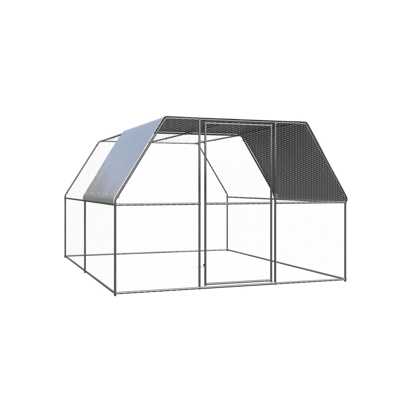 Poulailler d'extérieur 3x4x2 m Acier galvanisé