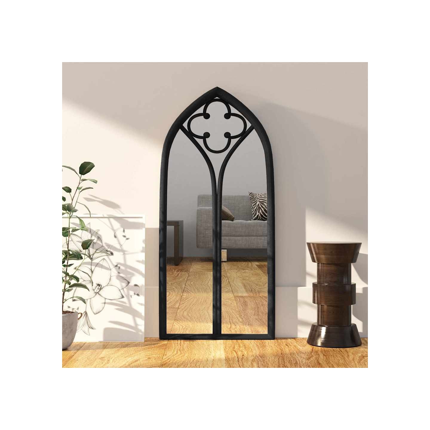 Miroir Noir 70x30 cm Fer pour utilisation à l'intérieur