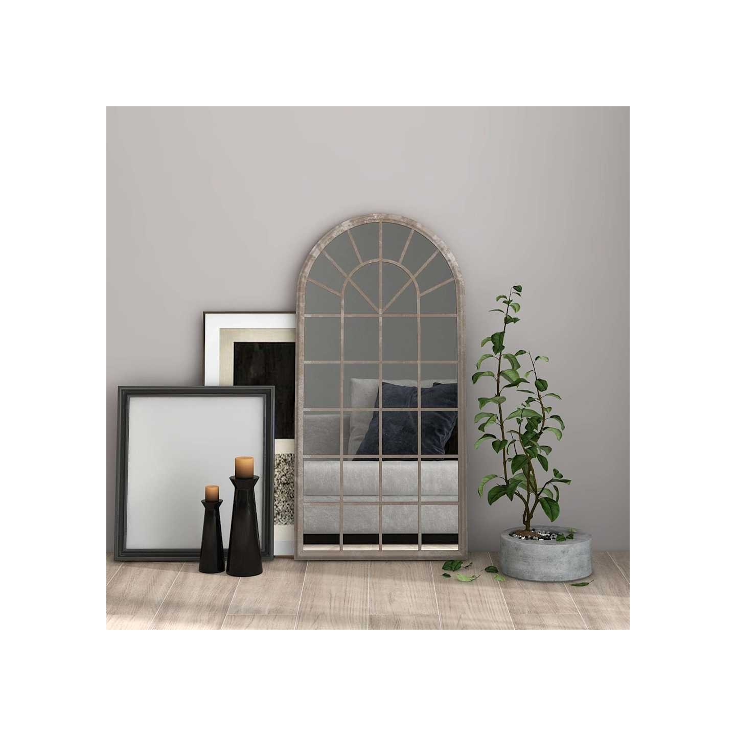 Miroir Sable 90x45 cm Fer pour utilisation à l'intérieur