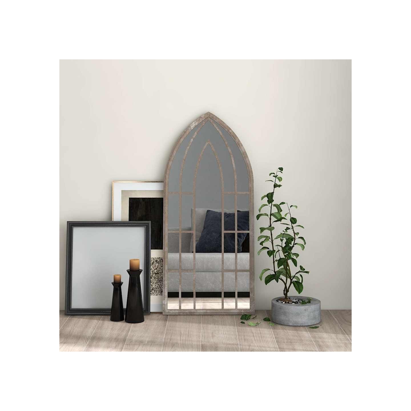 Miroir Sable 100x45 cm Fer pour utilisation à l'intérieur