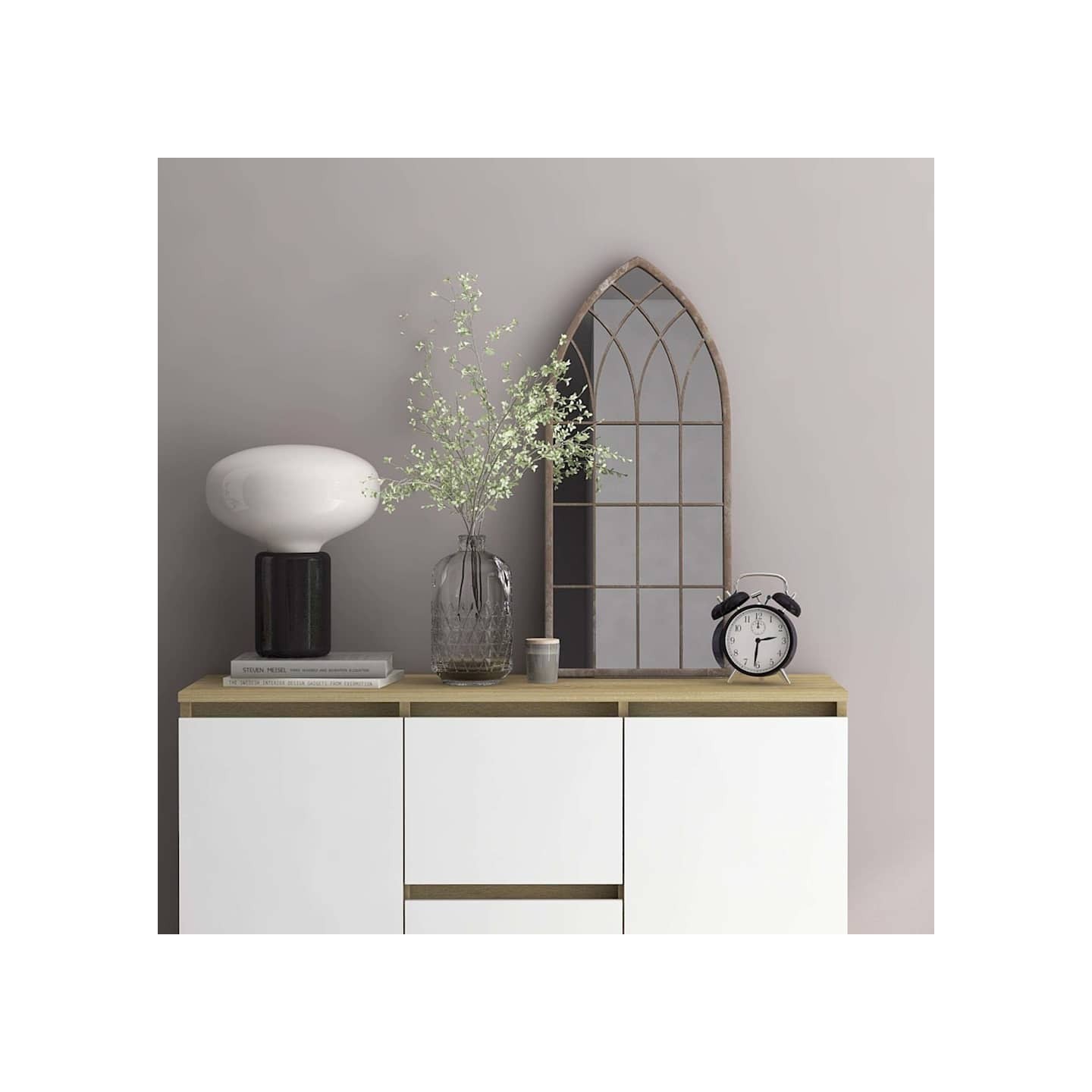Miroir Sable 70x30 cm Fer pour utilisation à l'intérieur