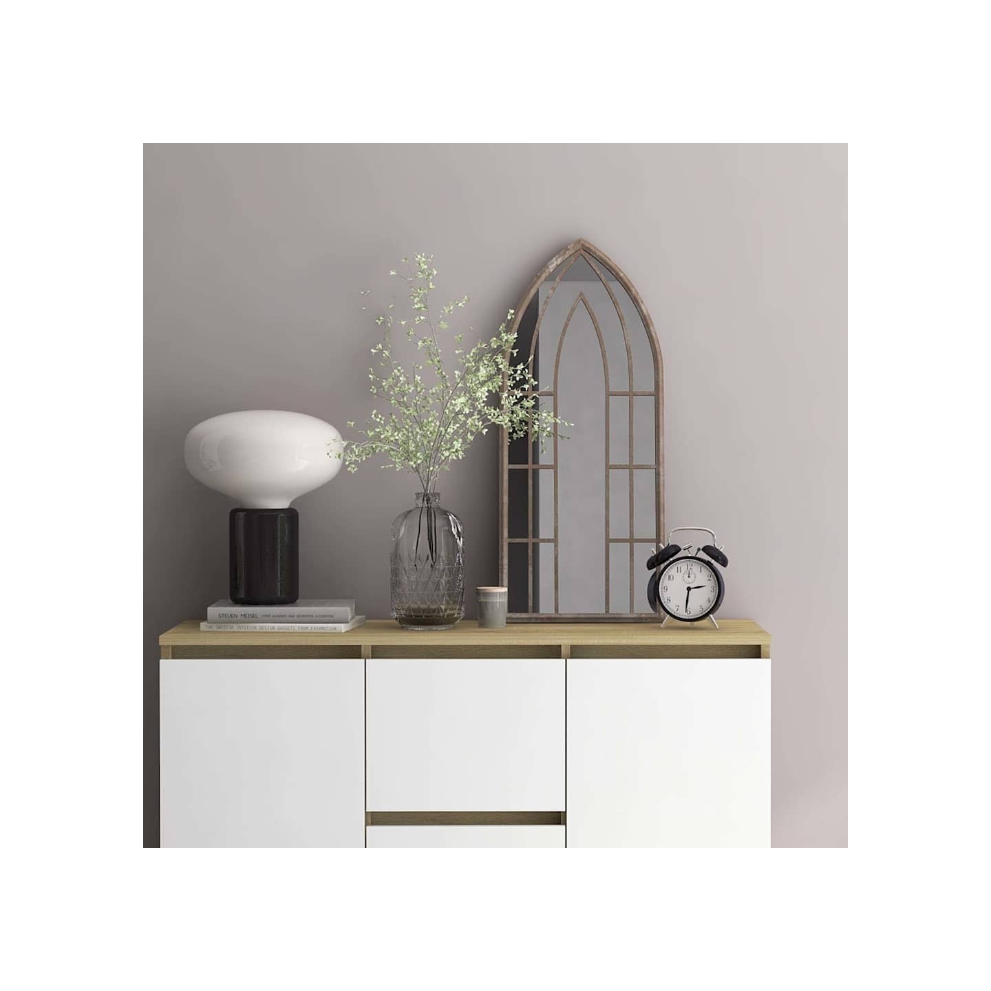 Miroir Sable 70x30 cm Fer pour utilisation à l'intérieur
