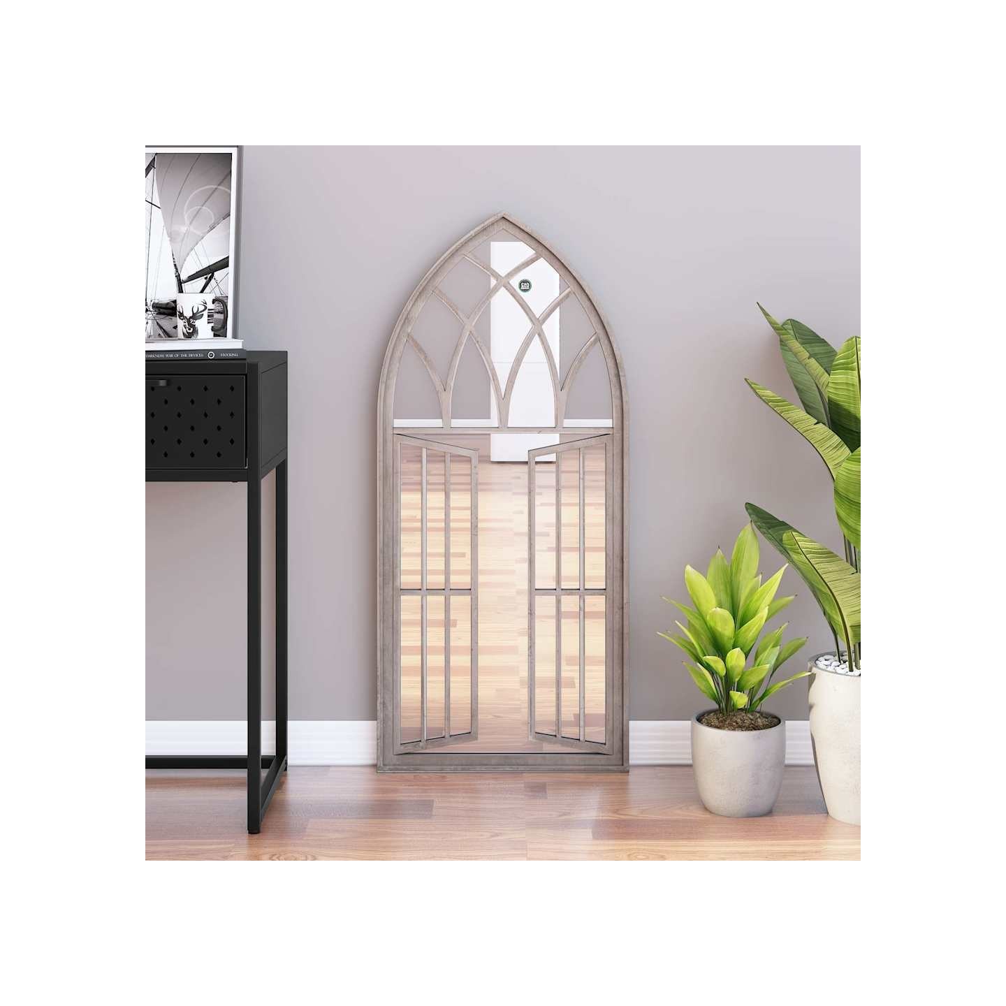 Miroir Sable 100x45 cm Fer pour utilisation à l'intérieur