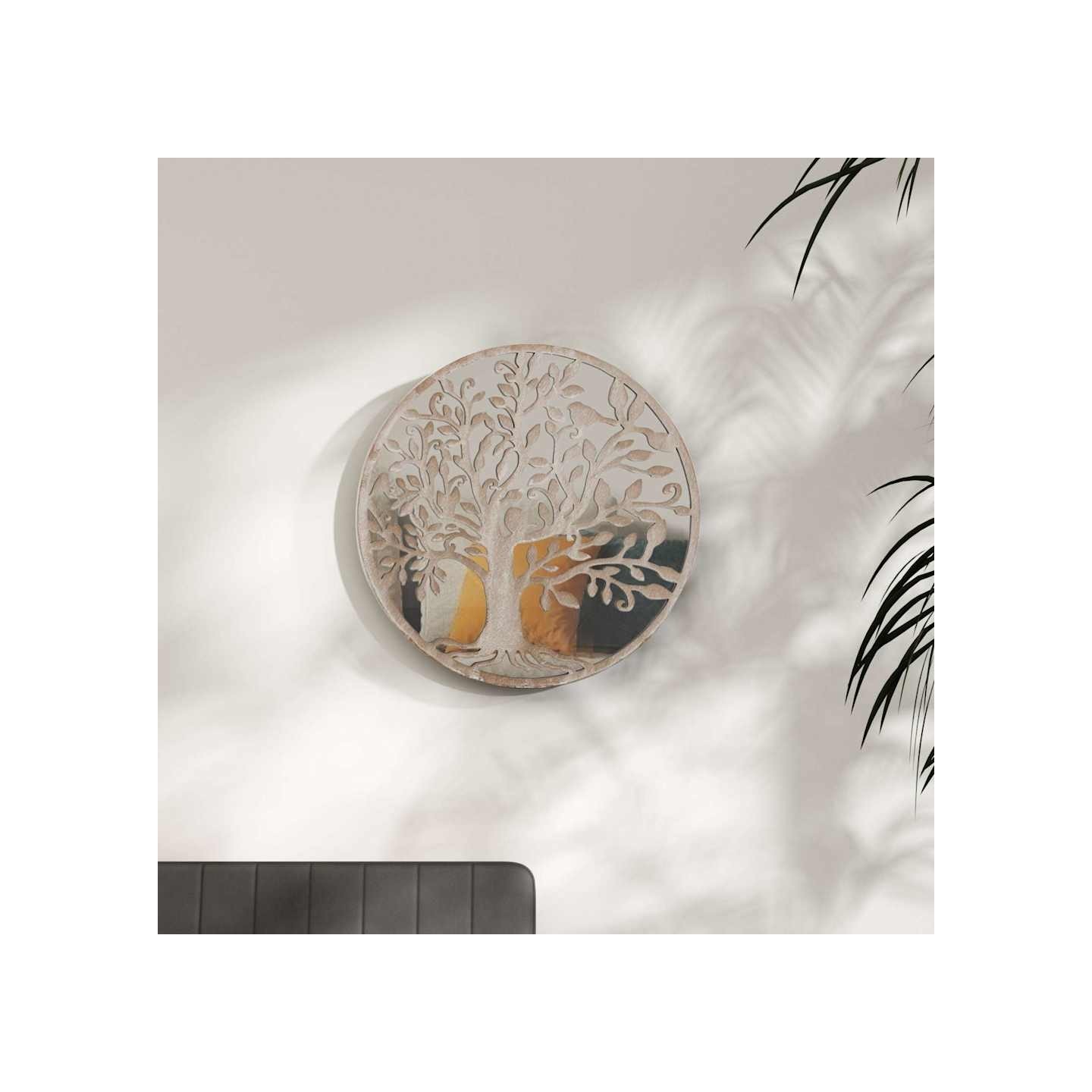 Miroir Sable 60x2,5 cm Fer pour utilisation à l'intérieur