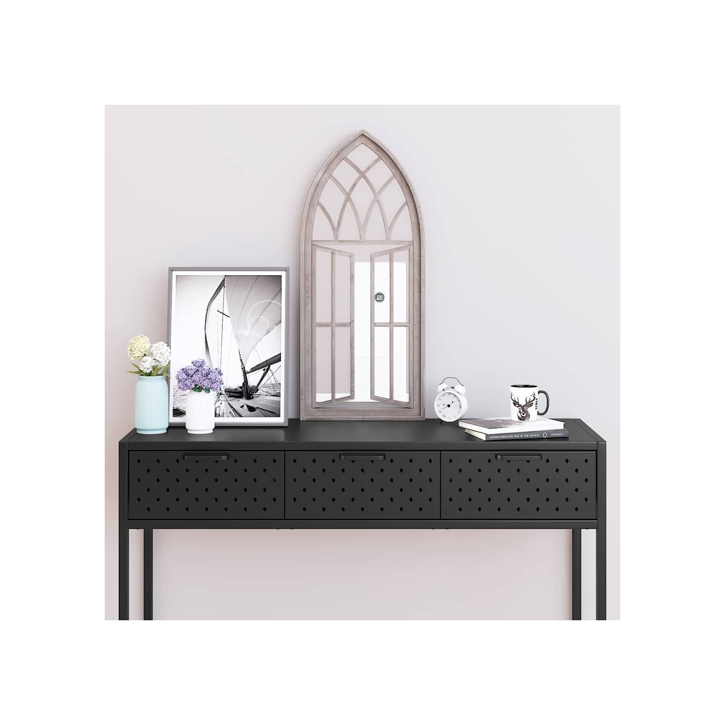 Miroir Sable 70x30 cm Fer pour utilisation à l'intérieur