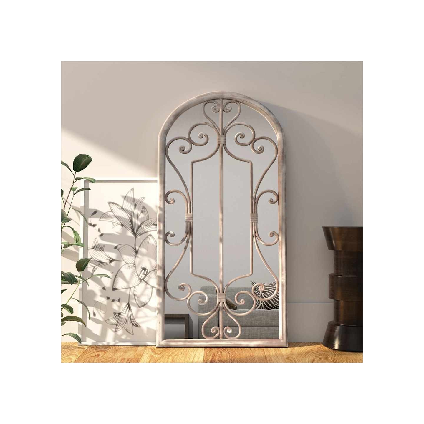 Miroir Sable 70x30 cm Fer pour utilisation à l'intérieur