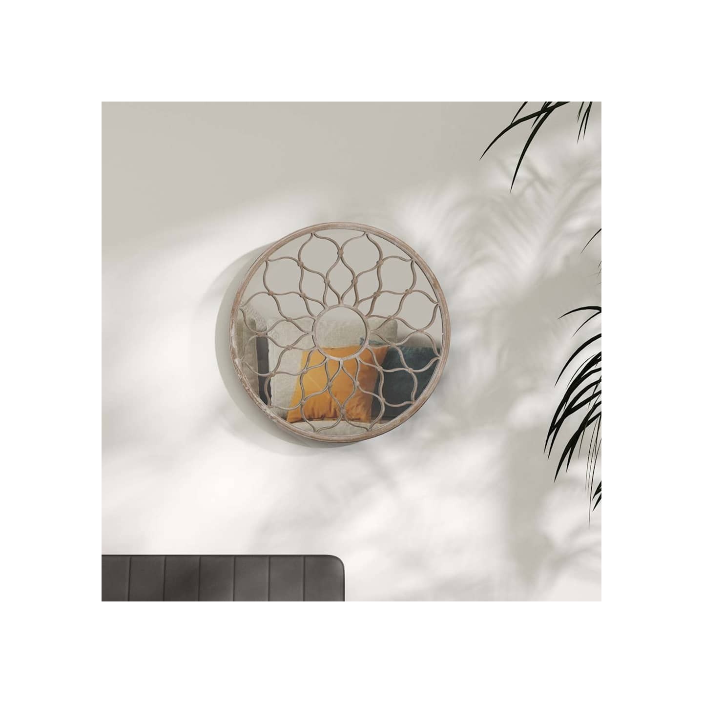 Miroir Sable 40x3 cm Fer pour utilisation à l'intérieur