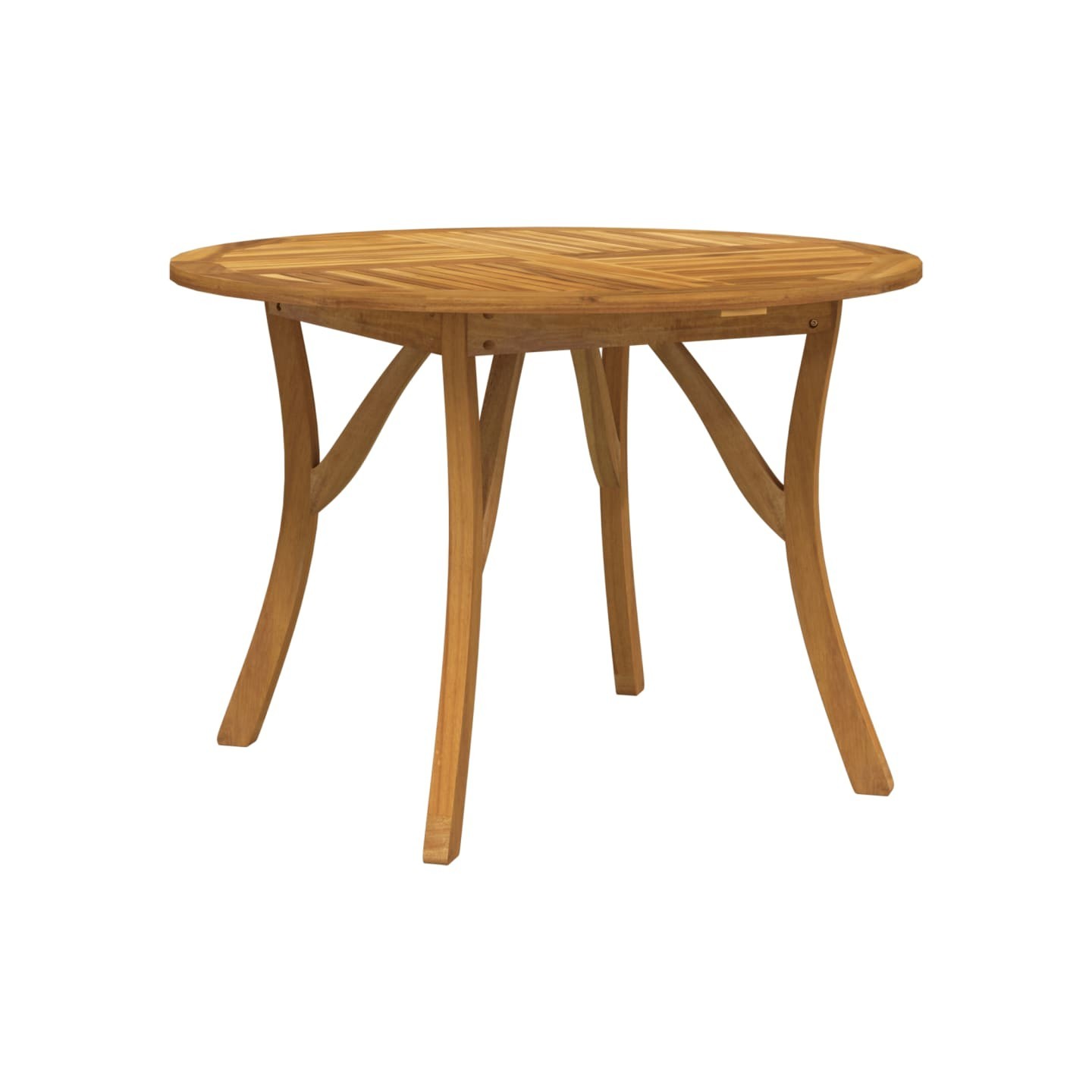 Table de jardin Ø 110 cm Bois d'acacia solide