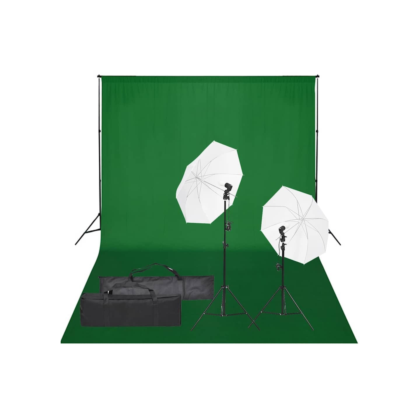 Kit de studio photo avec éclairage et toile de fond