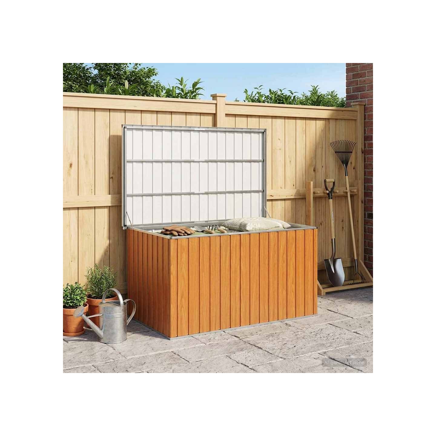 Boîte de Rangement Extérieure Acier galvanisé 171 x 99 x 93 cm