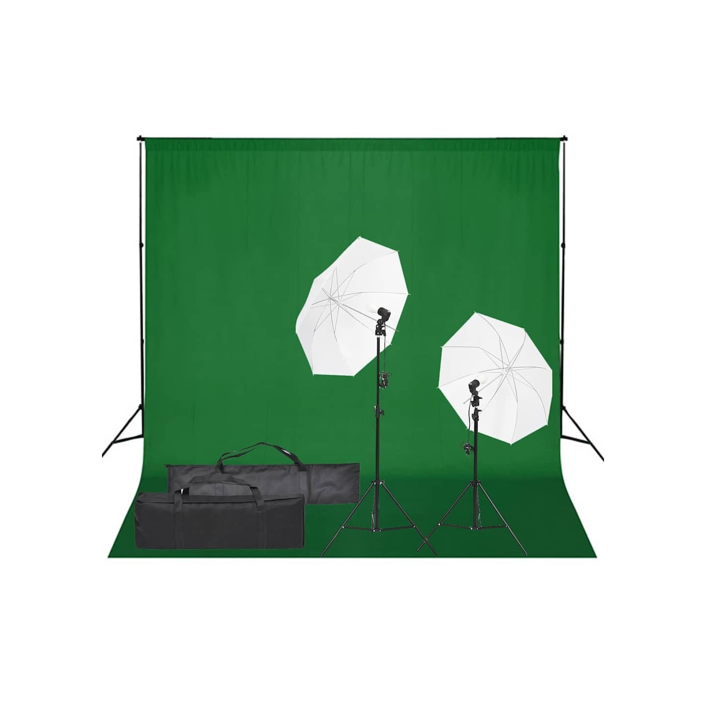 Kit de studio photo avec éclairage et toile de fond