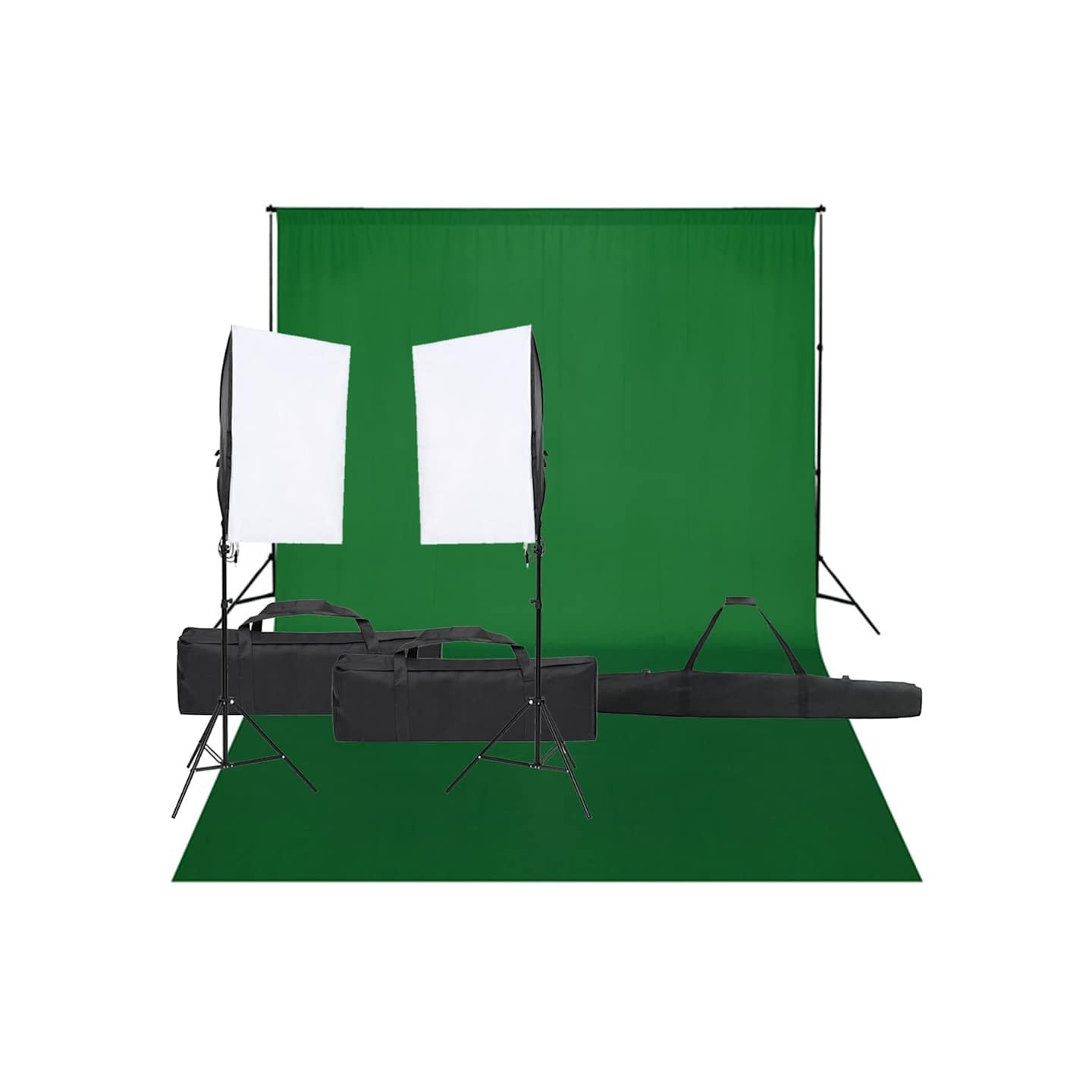 Kit de studio photo avec éclairage et toile de fond