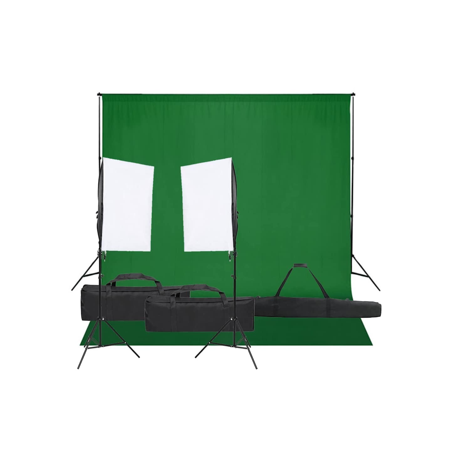Kit de studio photo avec éclairage et toile de fond