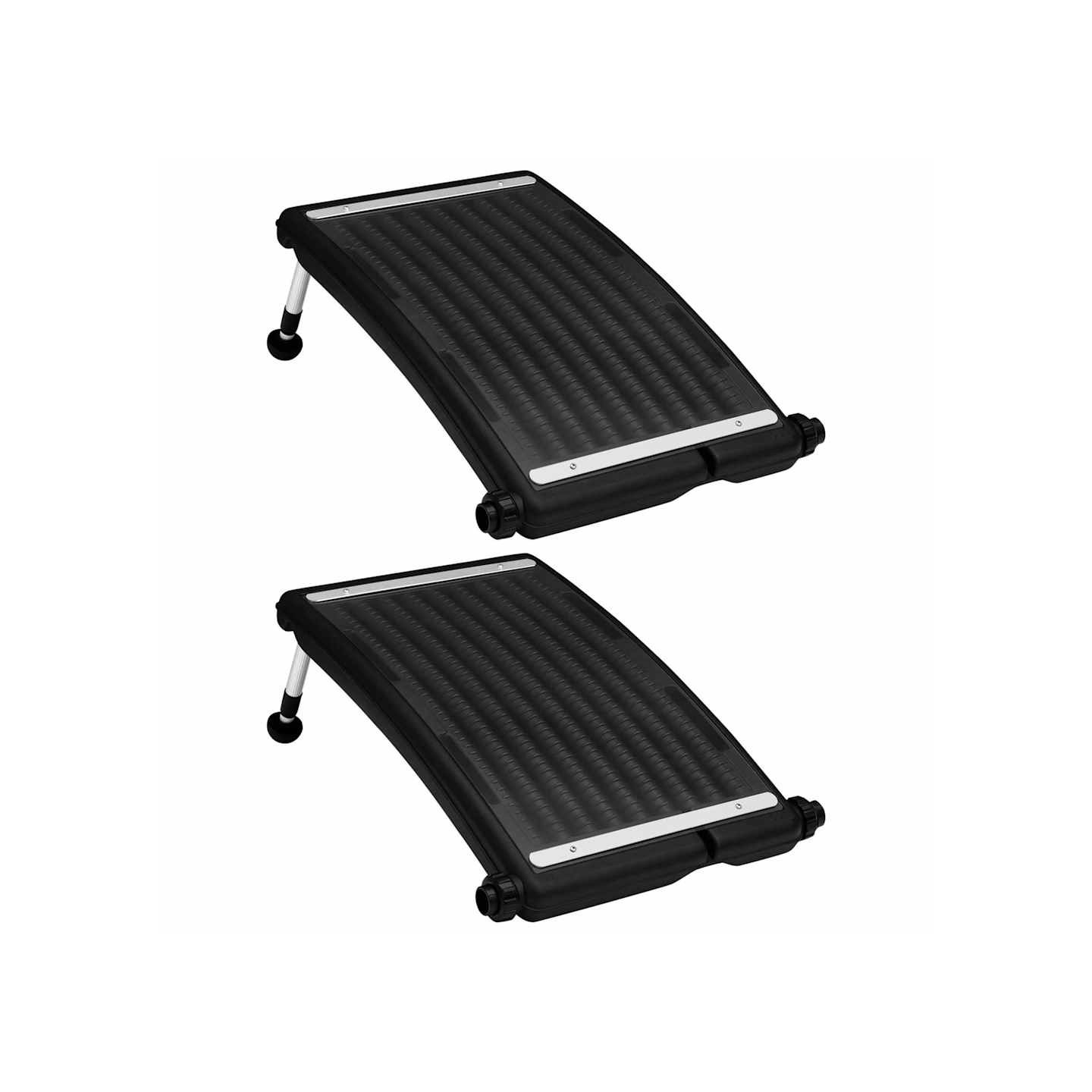 Panneaux de chauffage solaire de piscine courbés 2pcs 72,5x46cm