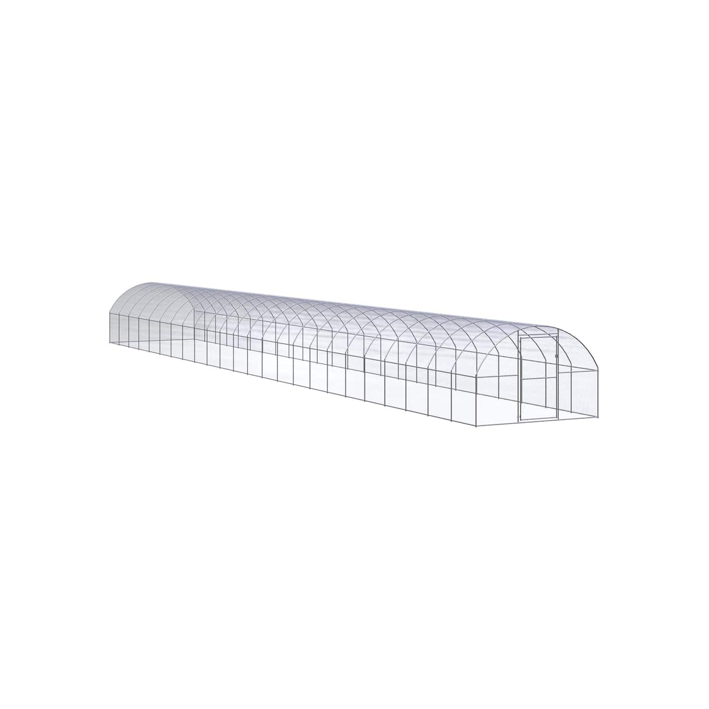 Poulailler d'extérieur 3x24x2 m Acier galvanisé