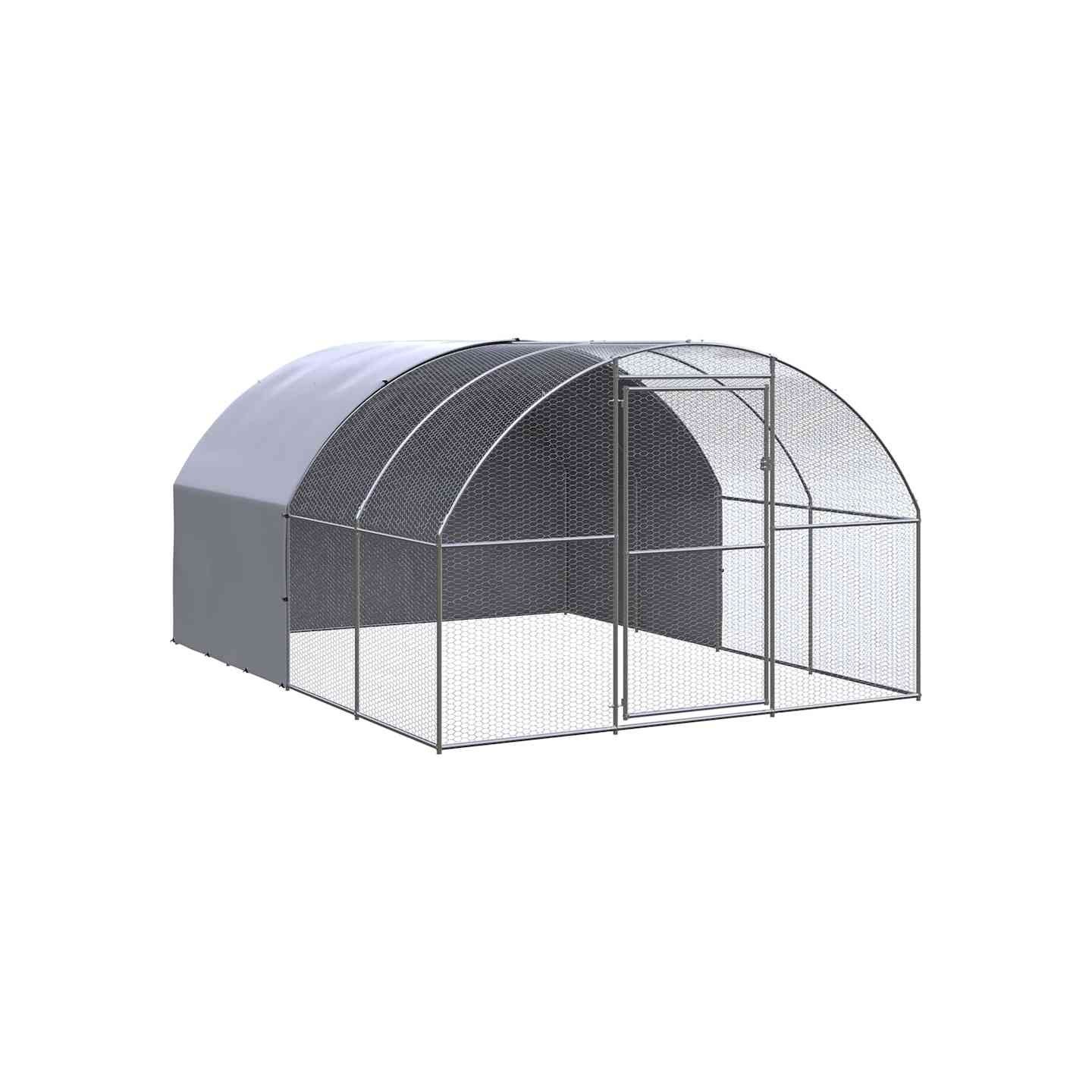 Poulailler d'extérieur 3x4x2 m Acier galvanisé