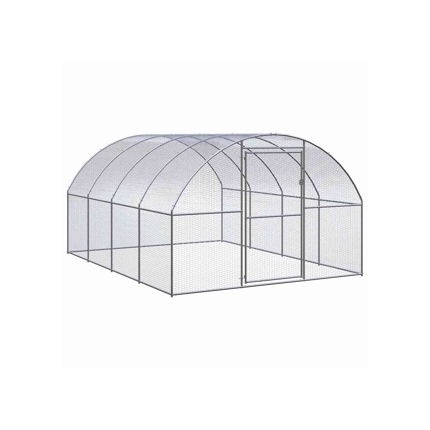 Poulailler d'extérieur 3x4x2 m Acier galvanisé
