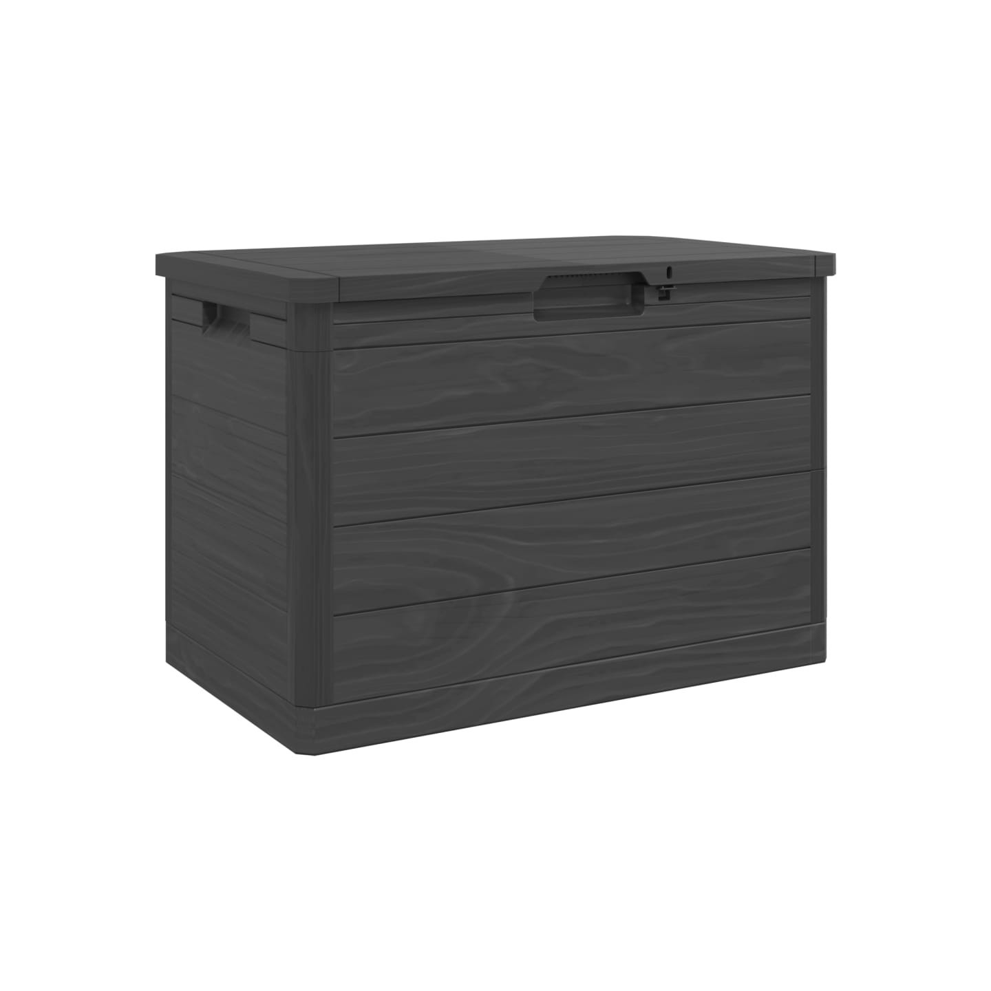 Boîte à coussins d'extérieur anthracite 77,5x44,5x53 cm PP