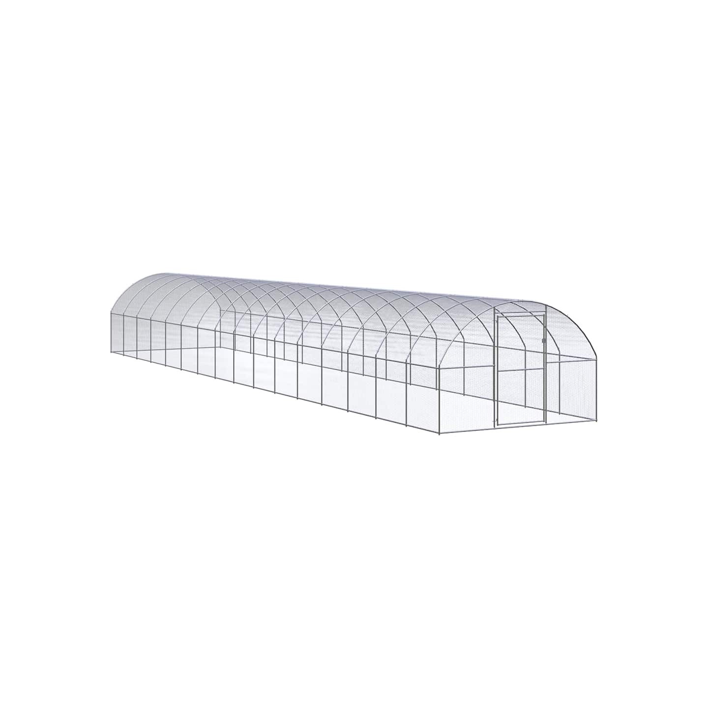 Poulailler d'extérieur 3x16x2 m Acier galvanisé