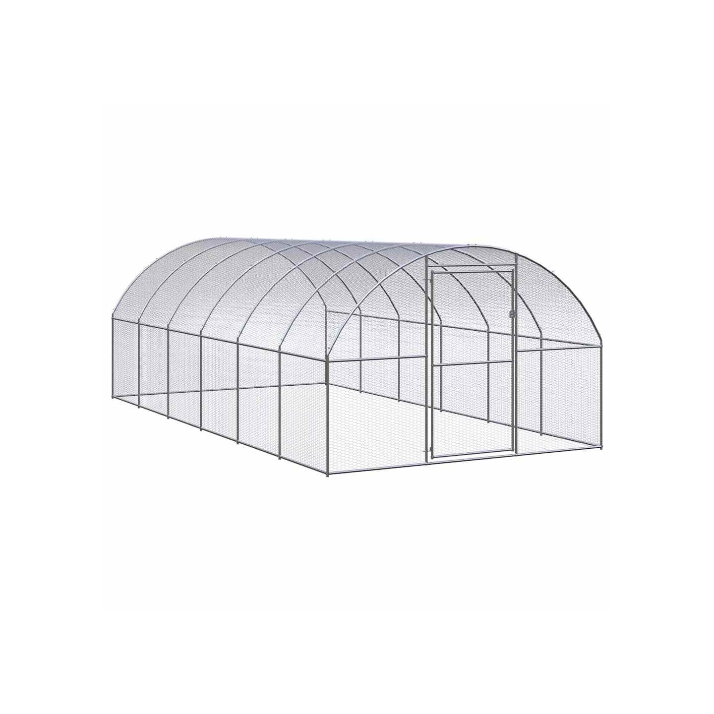 Poulailler d'extérieur 3x6x2 m Acier galvanisé