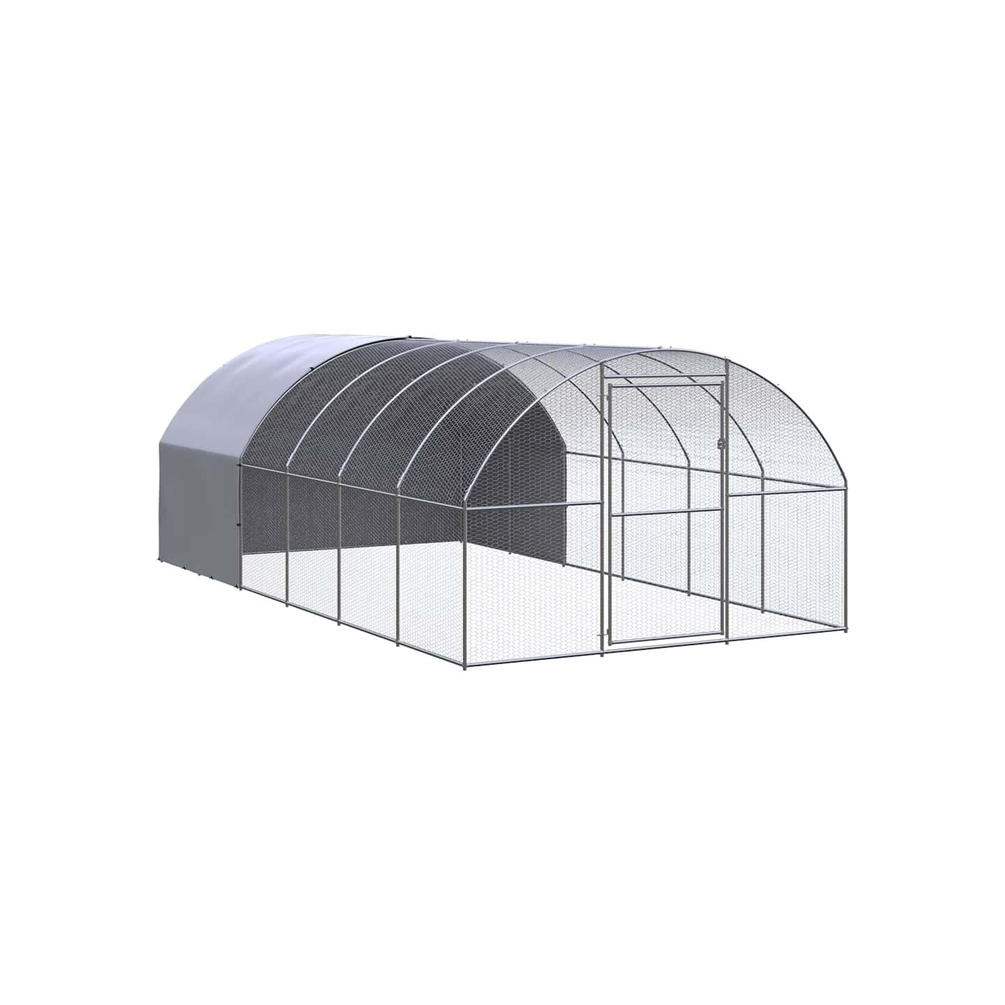 Poulailler d'extérieur 3x6x2 m Acier galvanisé