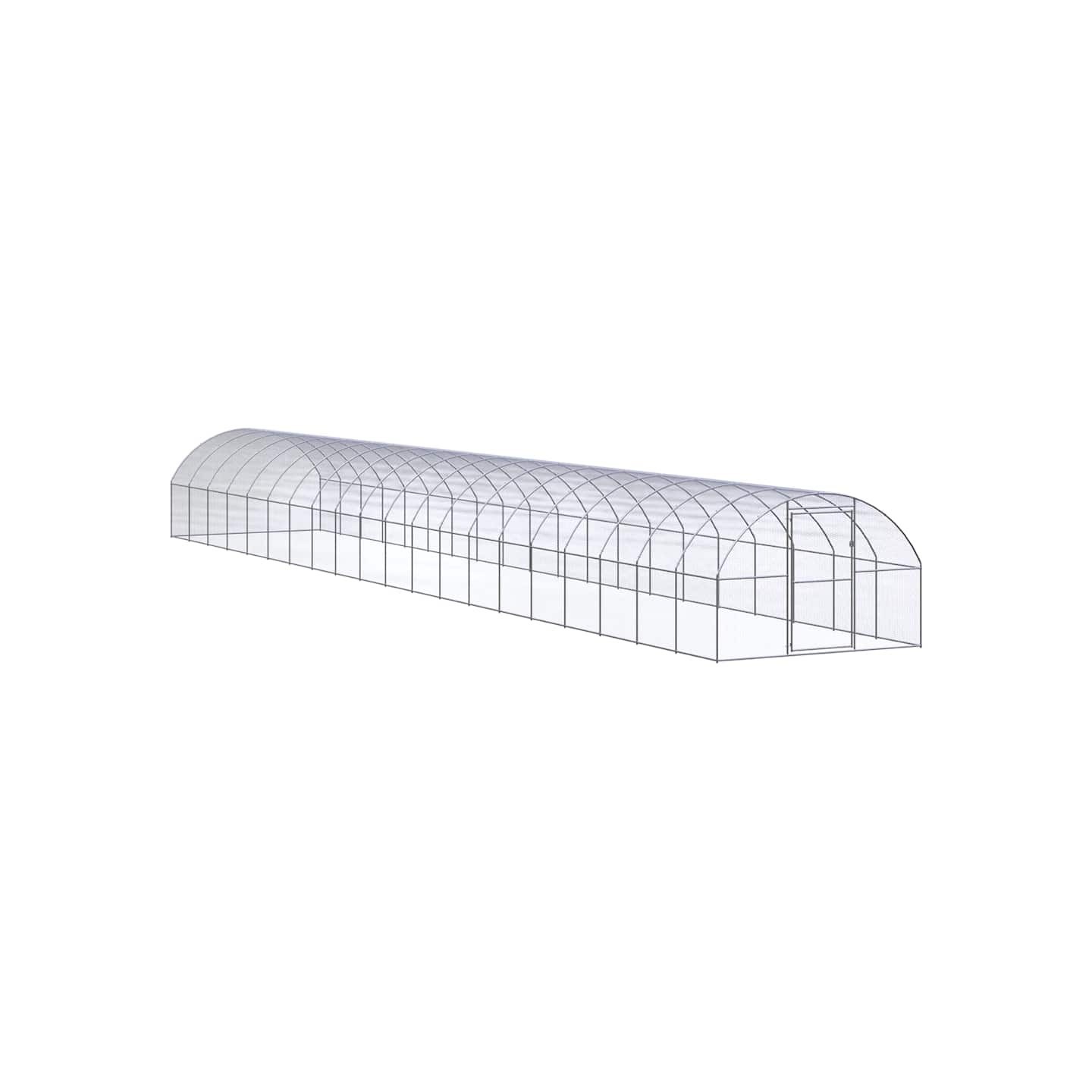 Poulailler d'extérieur 3x20x2 m Acier galvanisé