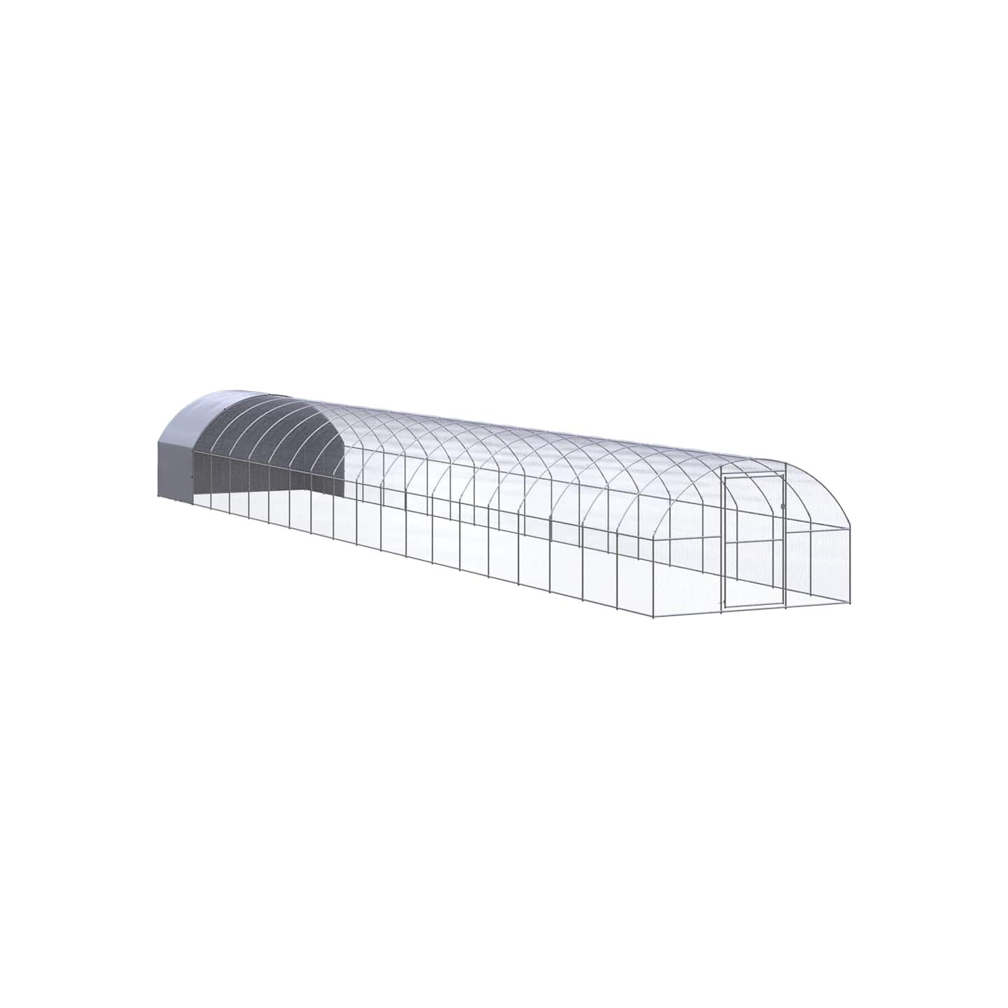 Poulailler d'extérieur 3x20x2 m Acier galvanisé