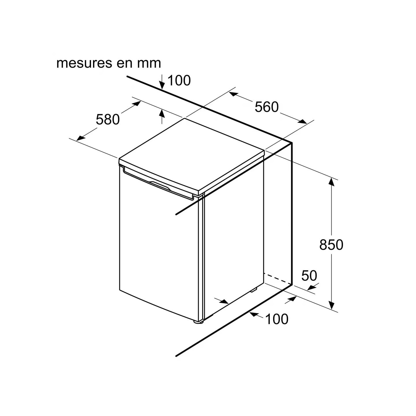 Congélateur armoire Bosch GTV15NWEB 83 L compact | Nimestore