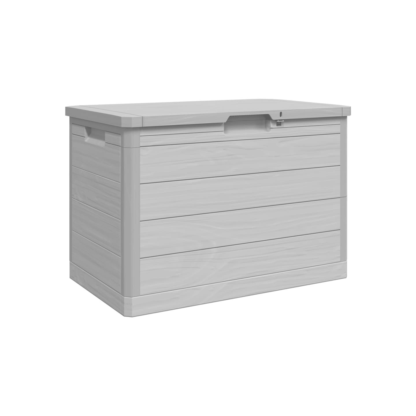 Boîte à coussins d'extérieur gris 77,5x44,5x53 cm polypropylène