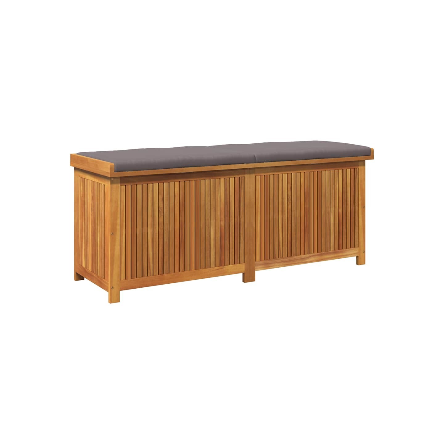 Boîte à coussins d'extérieur 150x50x60,5cm bois massif d'acacia