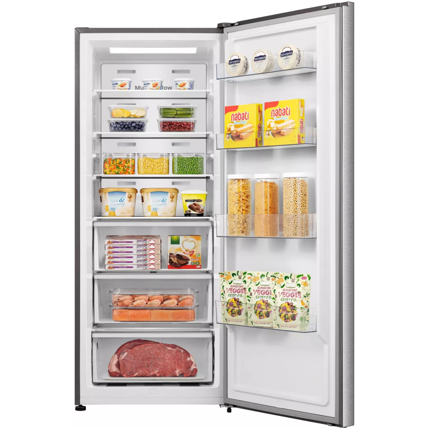 Congélateur armoire Hisense FT500N4AIE 384 L inox | Nimestore