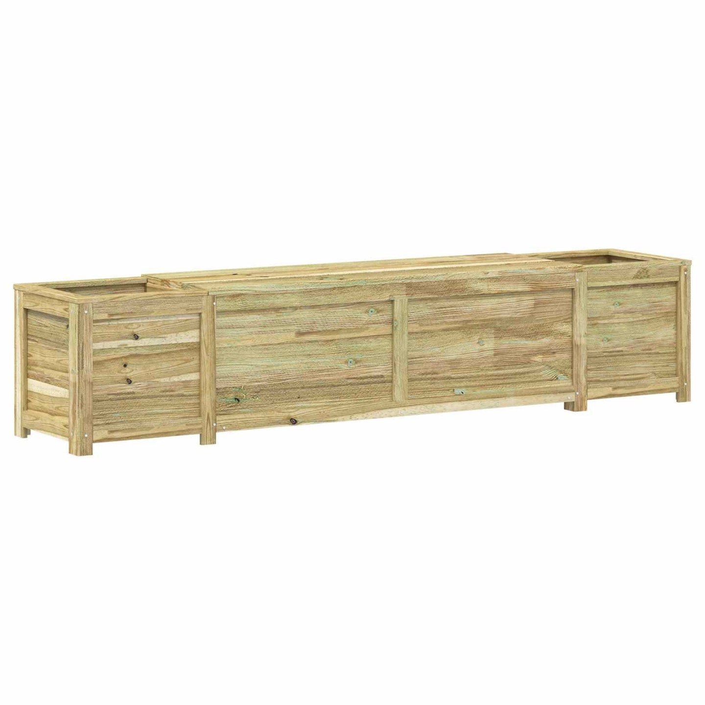 Banc de jardin avec jardinière Bois de pin imprégné