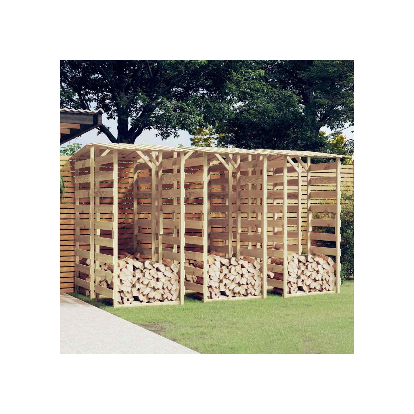 Pergolas avec toits 6 pcs 100x90x200 cm Bois de pin imprégné