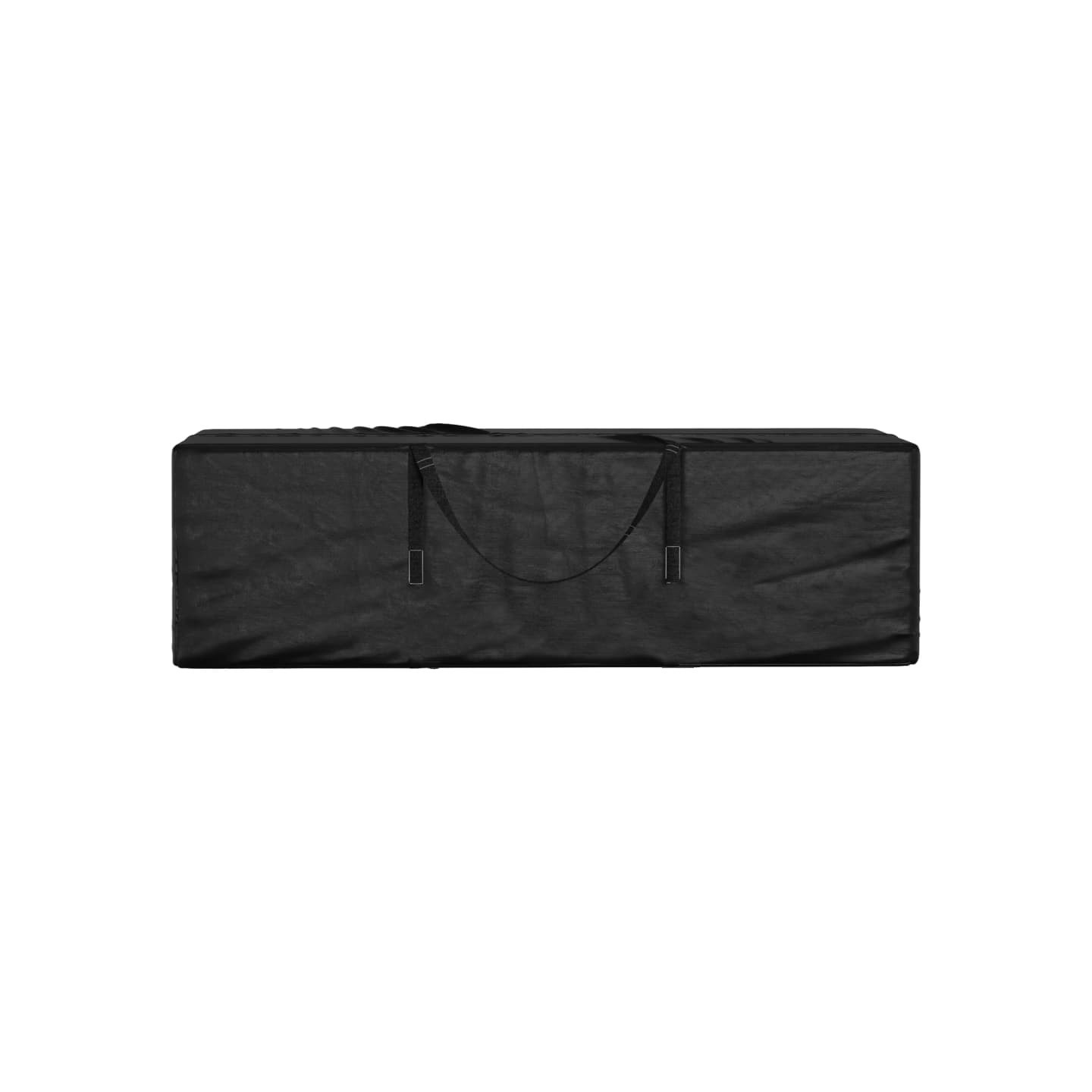 Sac de rangement pour coussins de jardin noir 135x40x55 cm PE