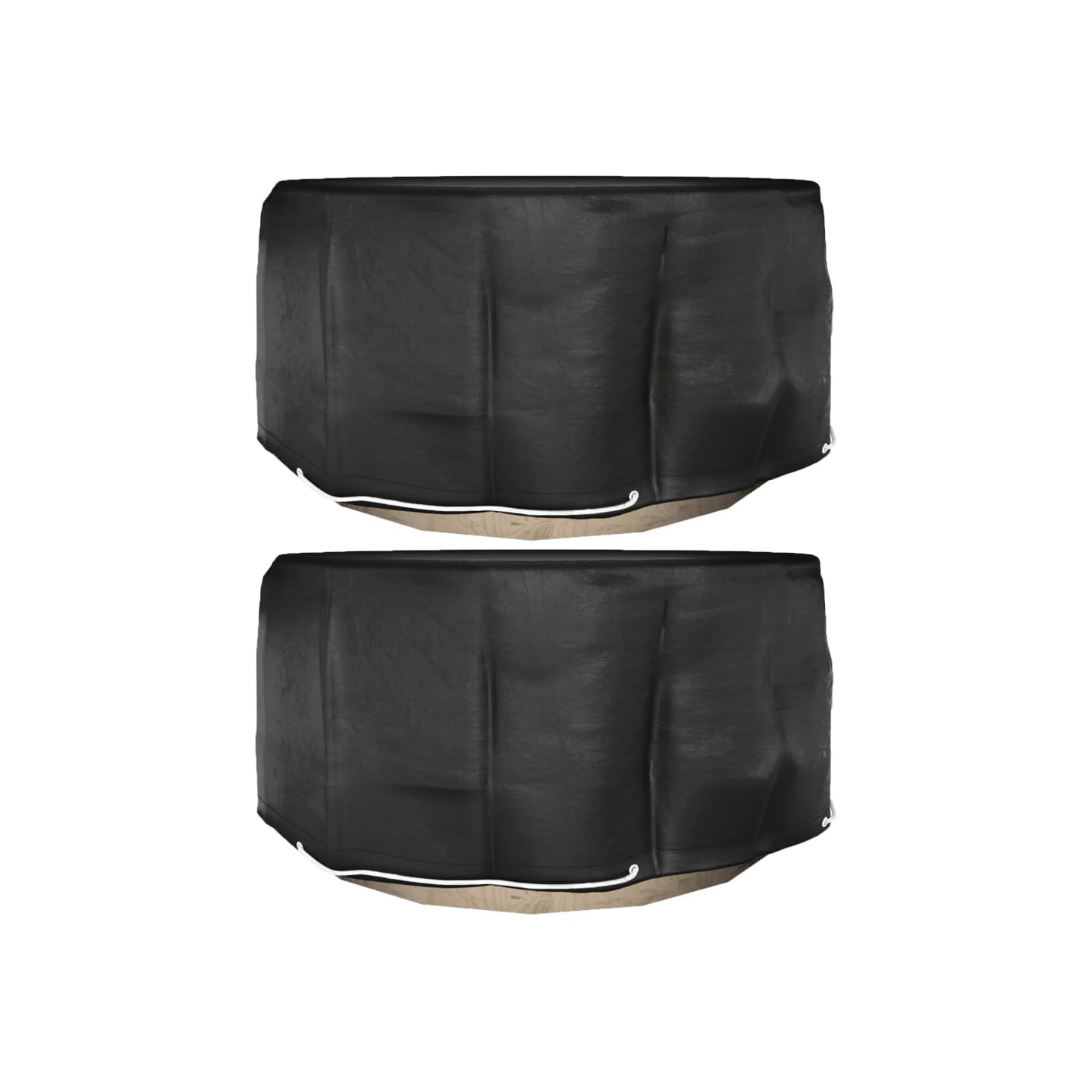 Housses pour meubles de jardin 2 pcs 10 œillets Ø230x90 cm rond
