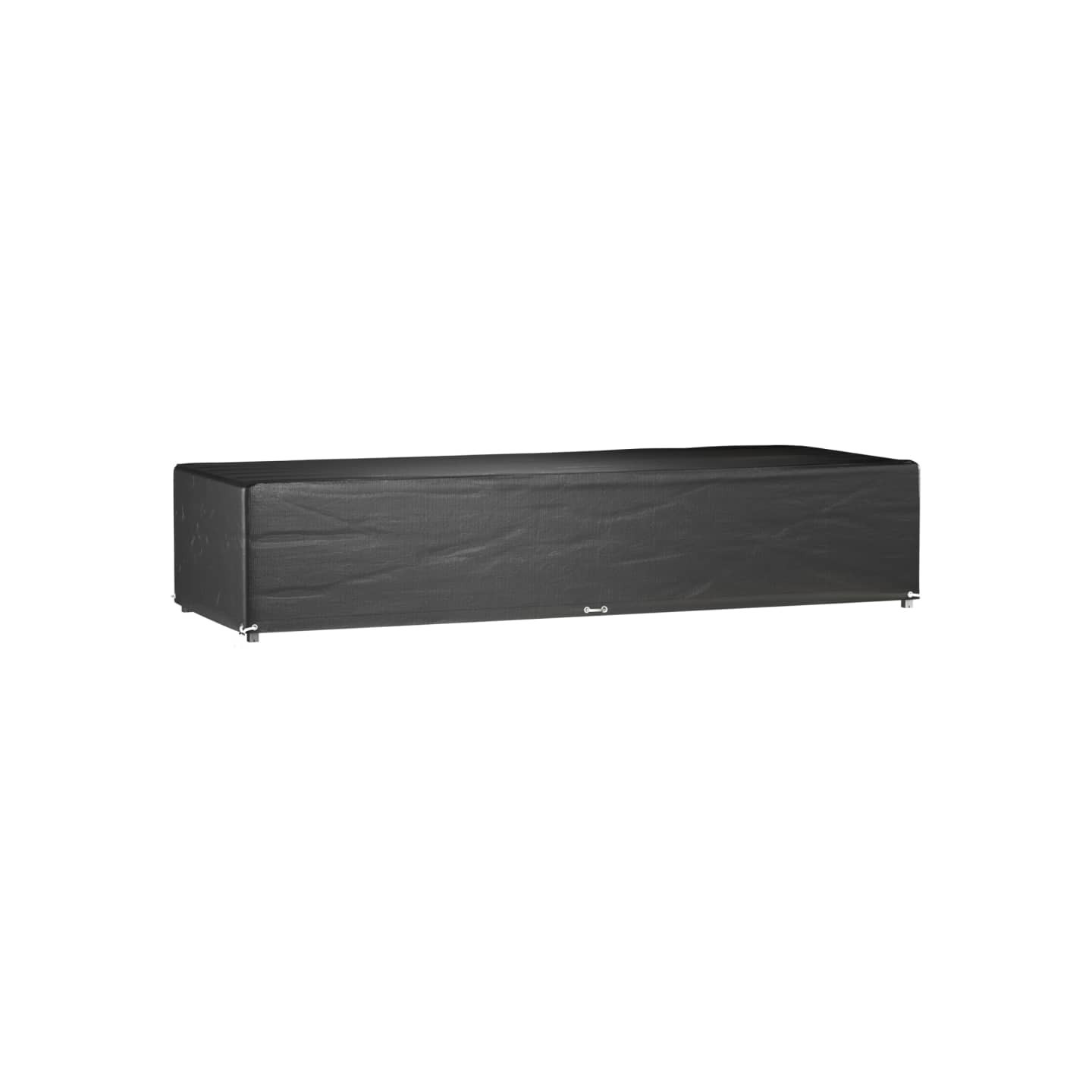Housses pour chaise longue 2 pcs 12 œillets 205x75x40 cm PE