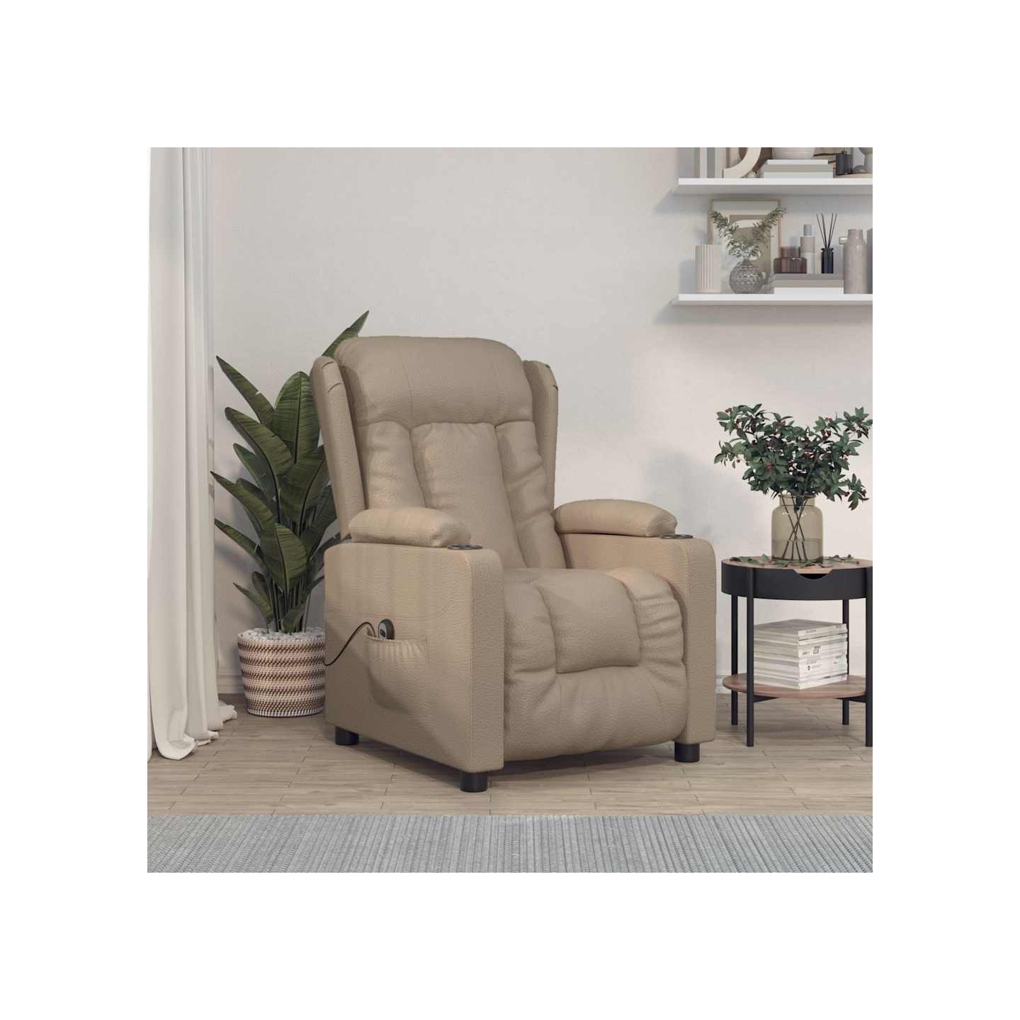 Fauteuil inclinable électrique Cappuccino Similicuir