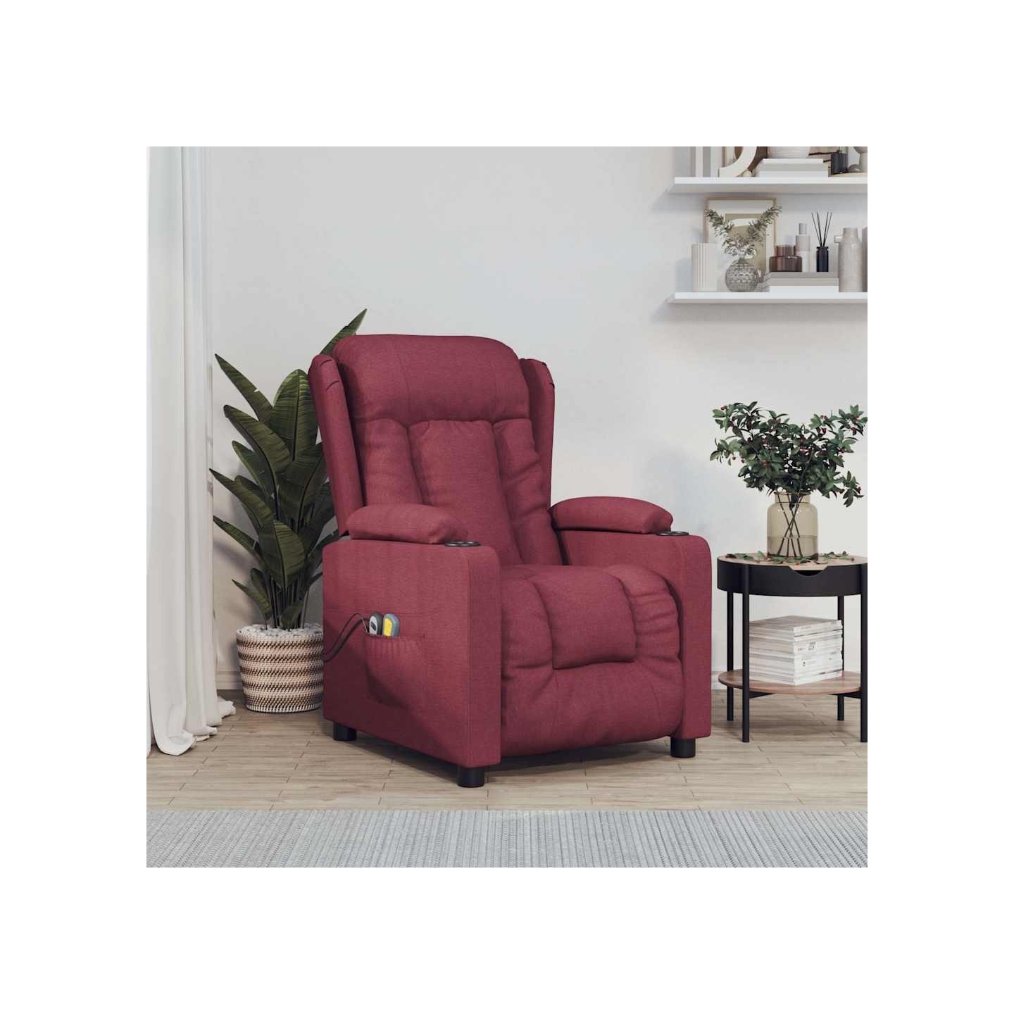 Fauteuil électrique de massage Bordeaux Tissu