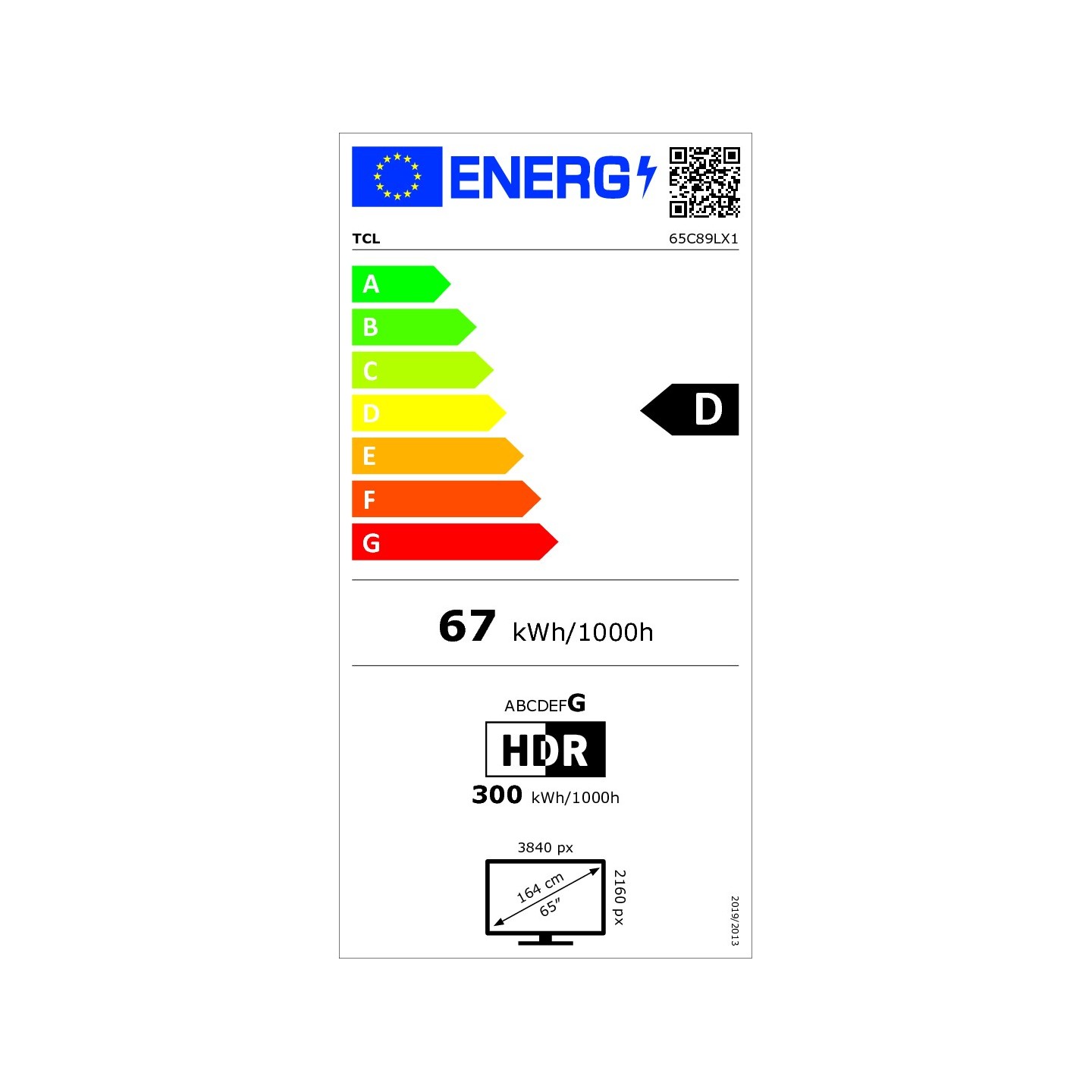 TV QLED TCL 65C89L 65" 4K SQD-Mini LED 144 Hz | Nimestore
