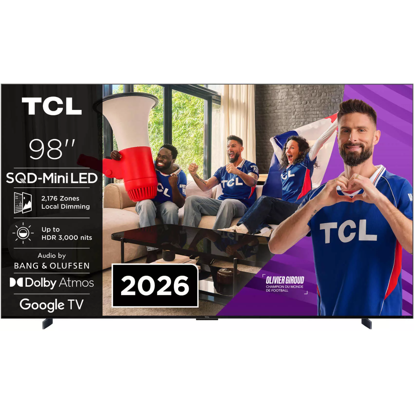 TV QLED TCL 98C79L 98" 4K SQD-Mini LED 144 Hz | Nimestore