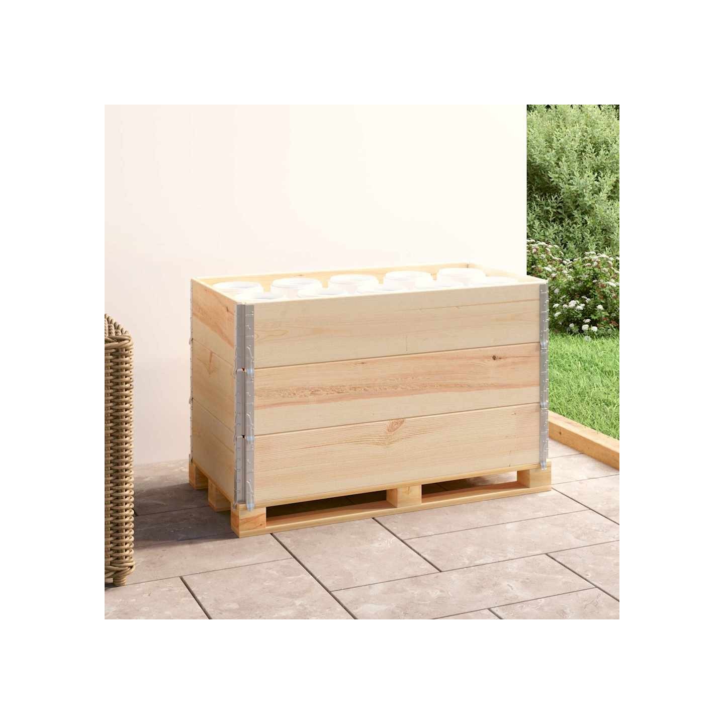 Colliers de palette 3 pcs 50x100 cm Bois de pin solide