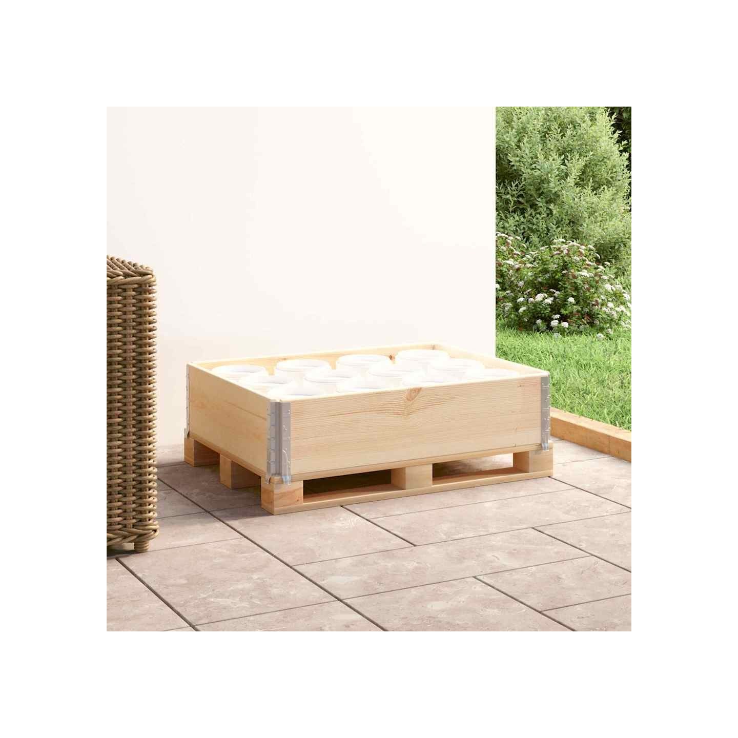 Collier de palette 60x80 cm Bois de pin solide