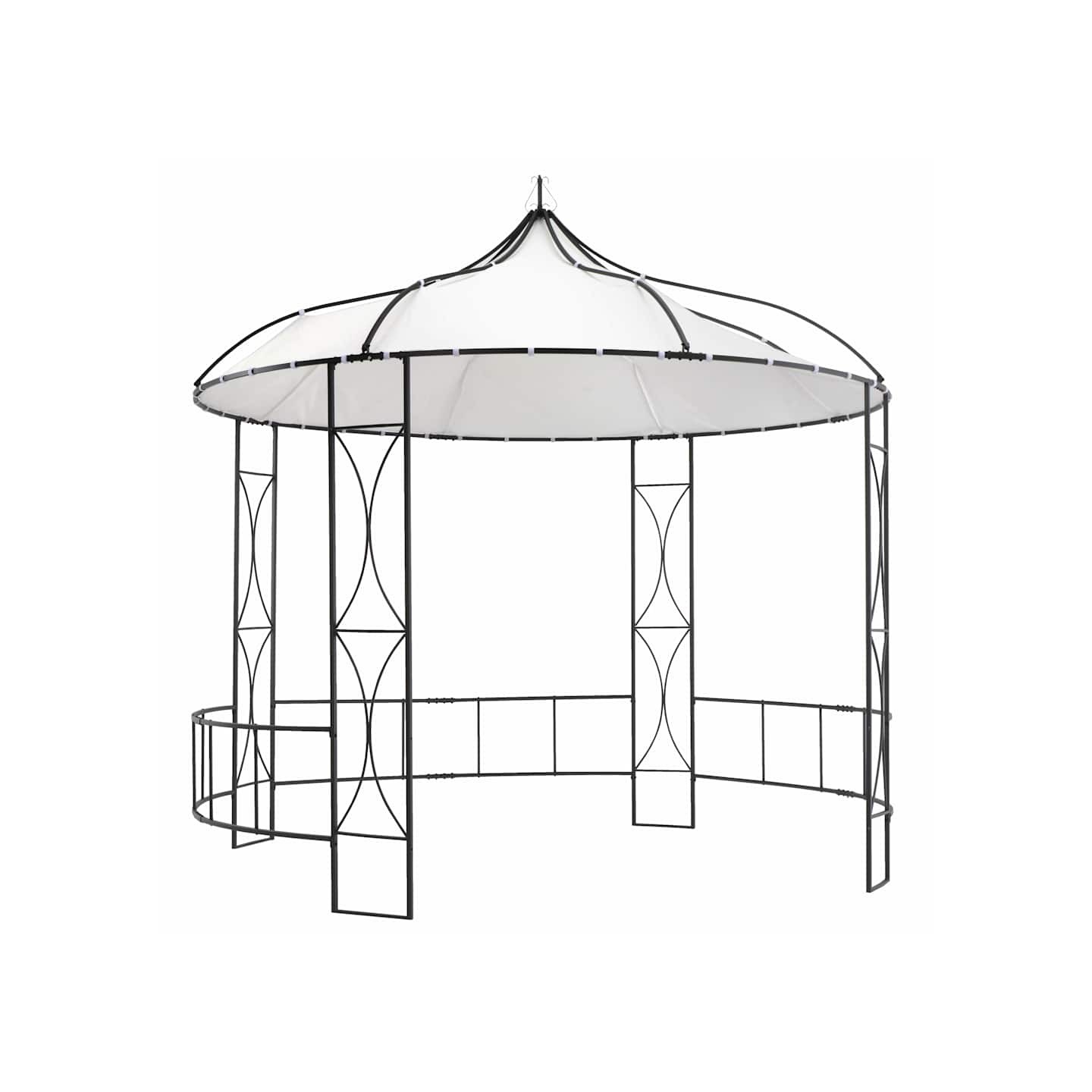 Belvédère 300 x 290 cm Blanc Rond