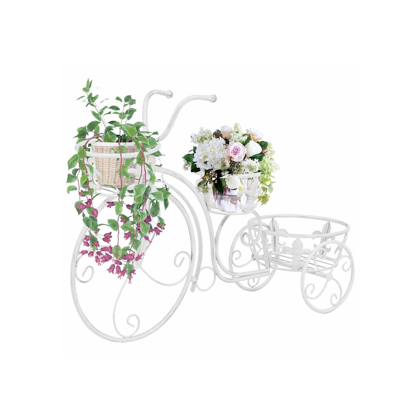 Support de plantes sous forme de vélo Style vintage Métal