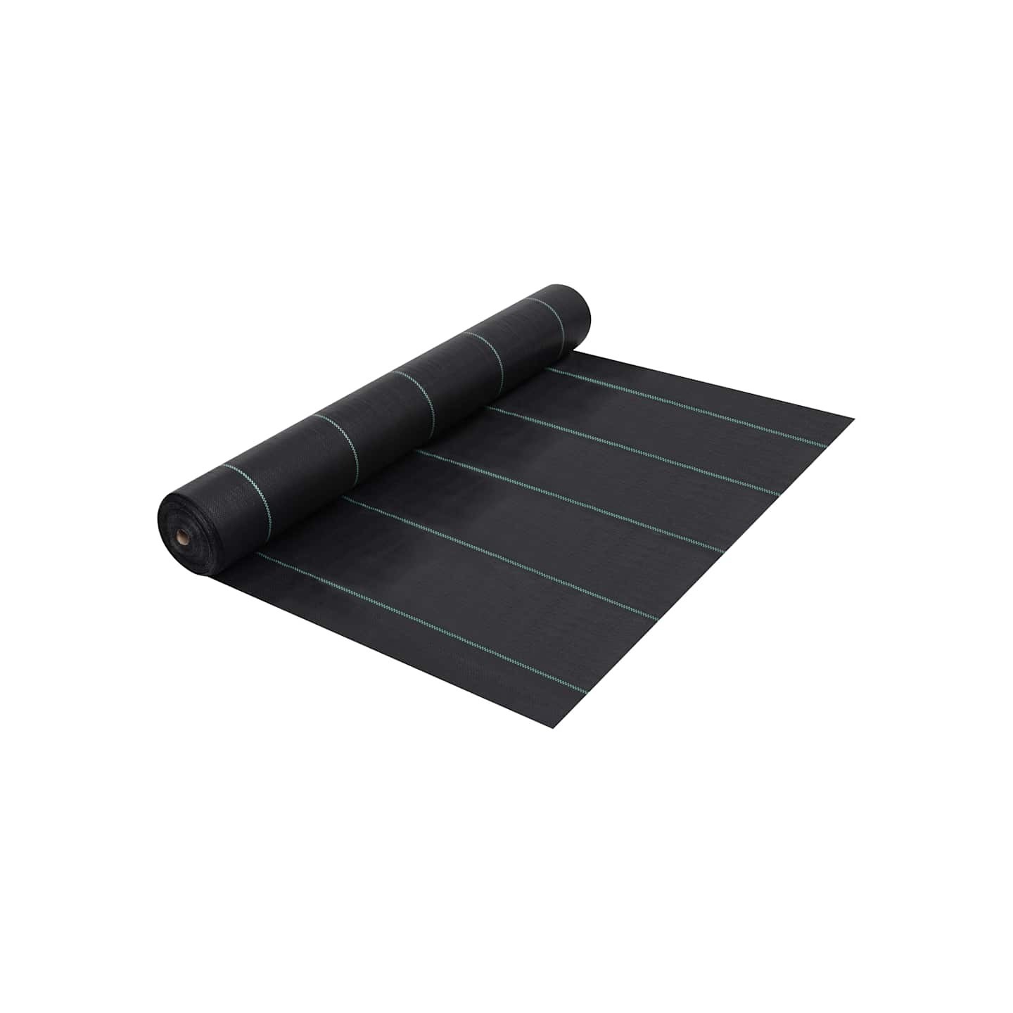 Toile de paillage Noir 1x10 m PP